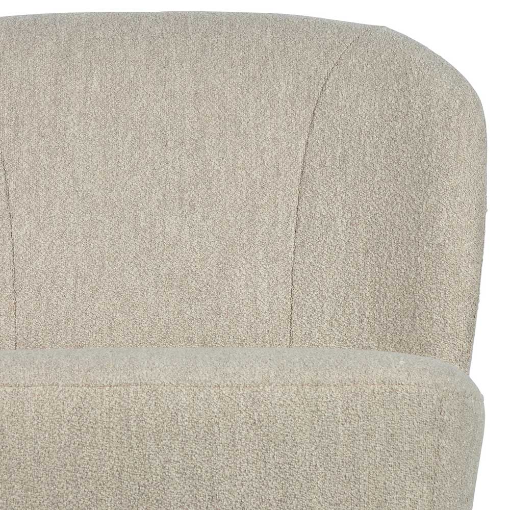 Boucle Polstersessel in Beige - Blinking
