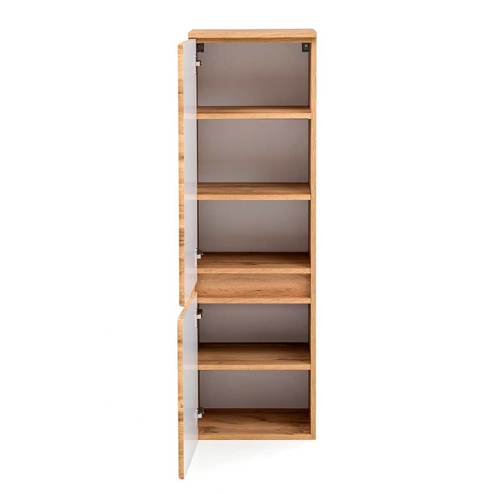 Midi Badschrank in Holzoptik Wildeiche - Drumias