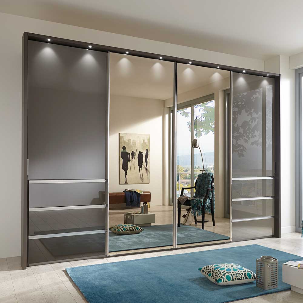 340cm Schwebetüren-Schrank mit Passepartout - Pacianus