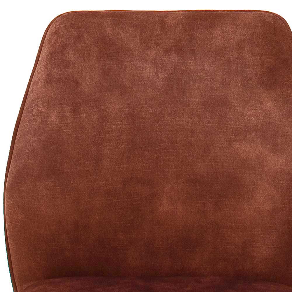 Velours Drehstuhl für Esstisch - Klara (2er Set)