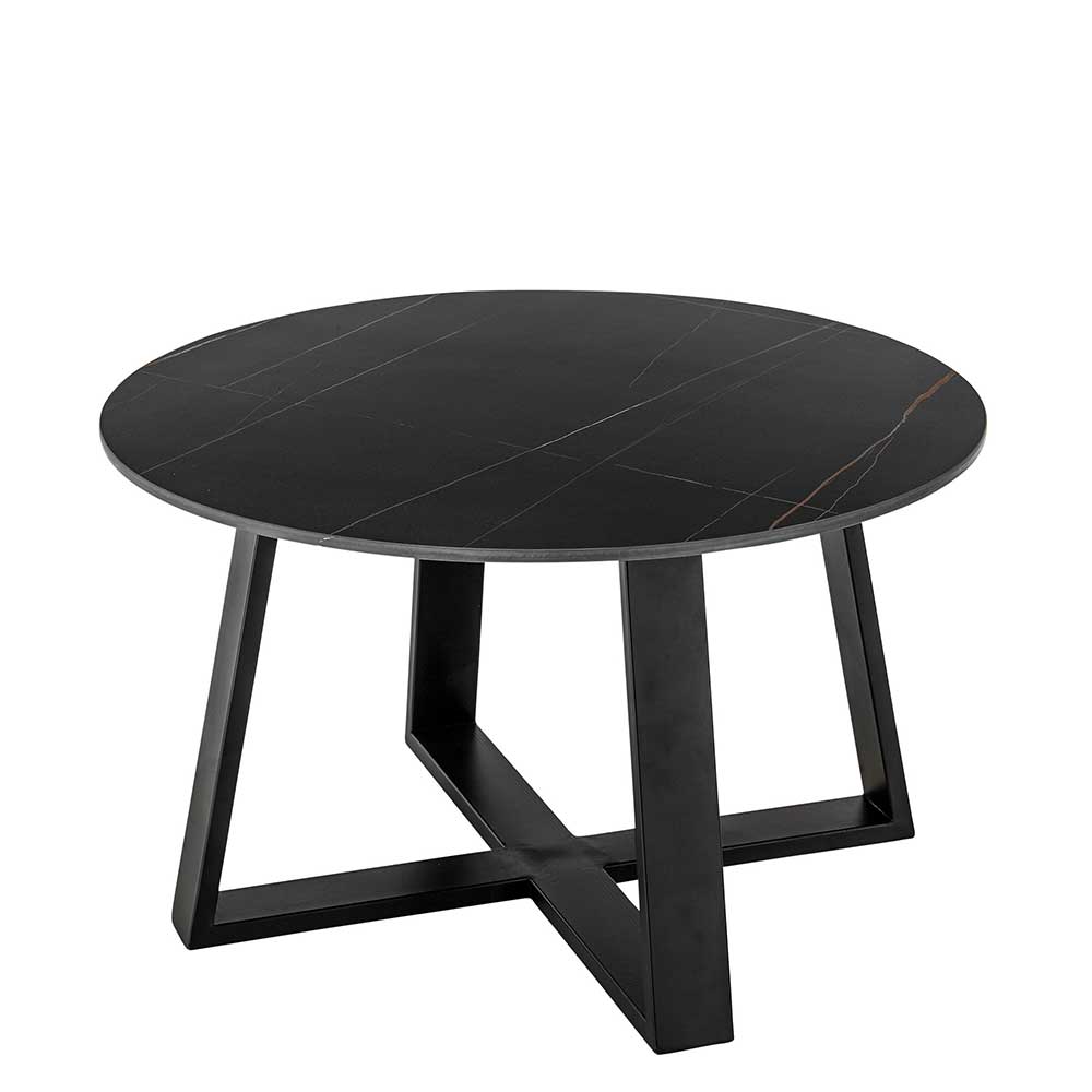 Runder Couchtisch mit Keramikplatte - Riley