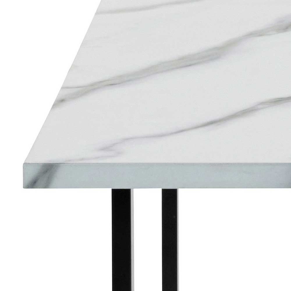 Wohnzimmer Tisch in Marmor Optik Weiß-Grau - Katris
