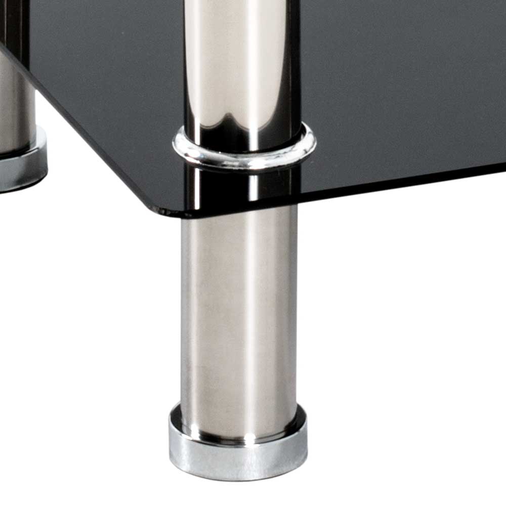 40x46x40 Beistelltisch aus Glas & Edelstahl - Self