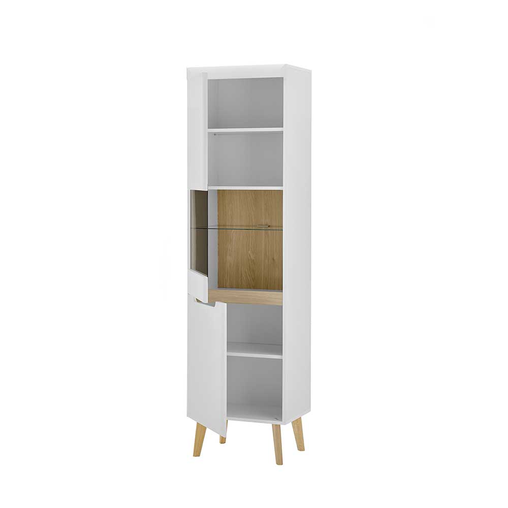 Wohnzimmer Schrankset im Skandi Design - Ginko (vierteilig)