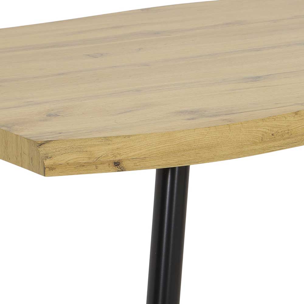 180x100 cm Tisch in Wildeiche mit Baumkante NB - Tracy