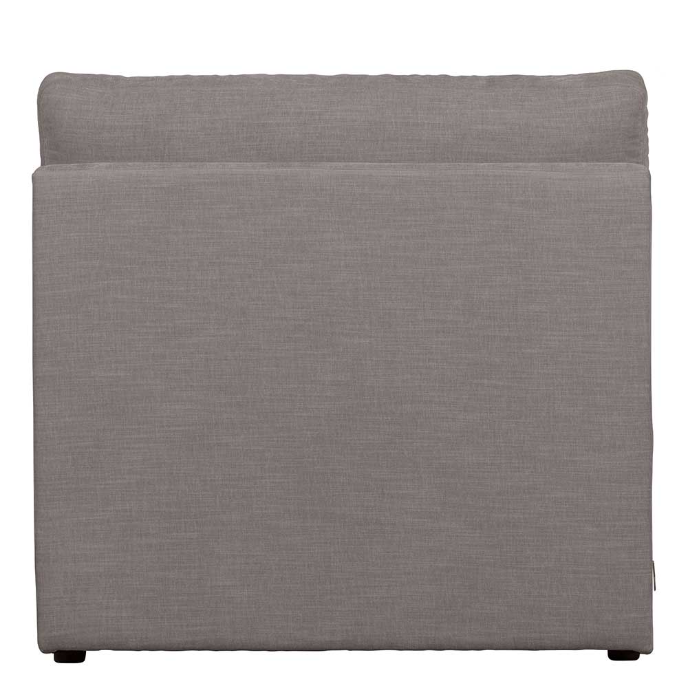 Modulsofa Einsitzer in Grau Stoff - Gregg
