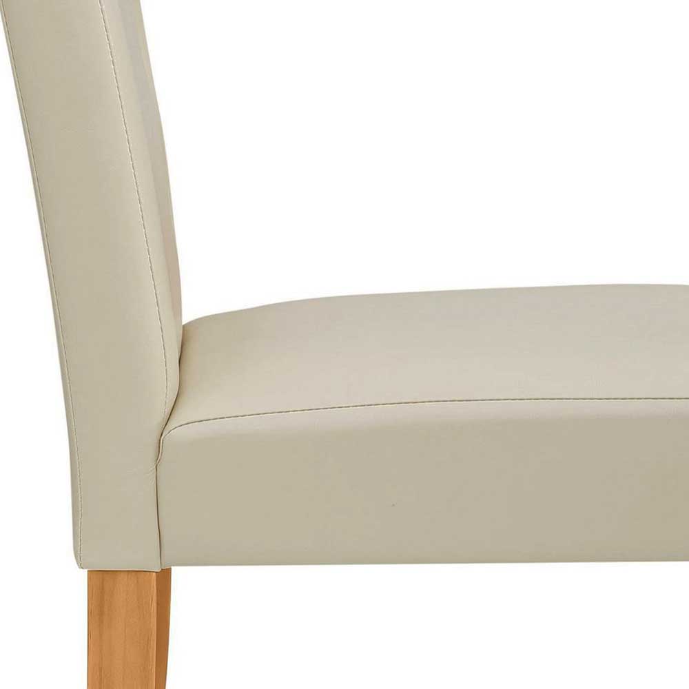 Esszimmerstuhl in Creme & Kiefer - Ribera (2er Set)