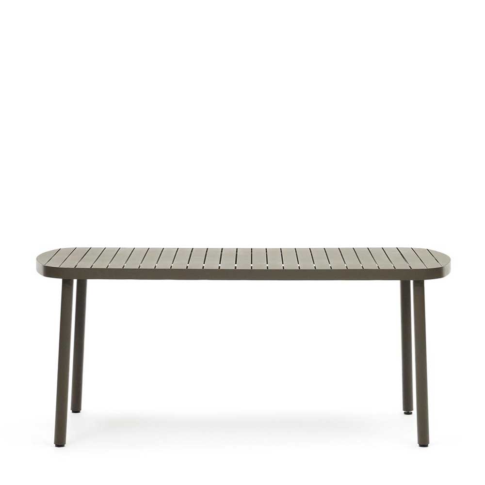 Ovaler Gartentisch aus Aluminium - Ocna