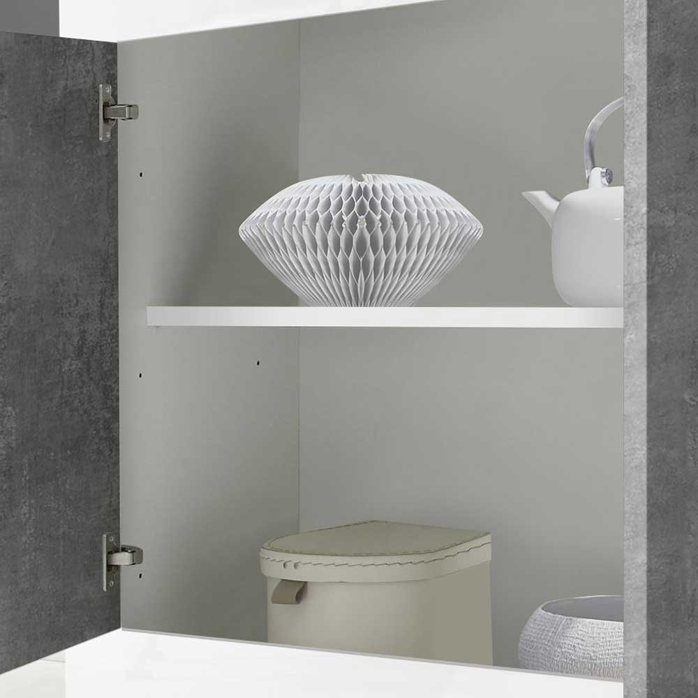 3-türiges Design-Sideboard in Beton Dekor - Narandu