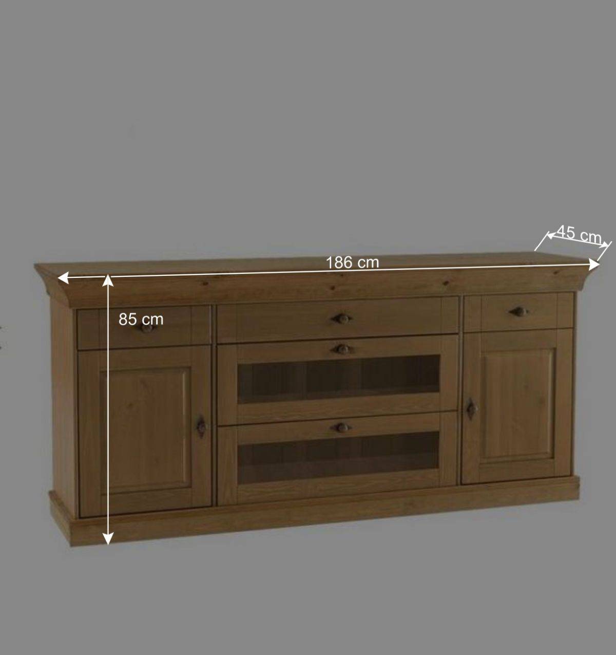 Kiefer Sideboard Piatra im Landhausstil