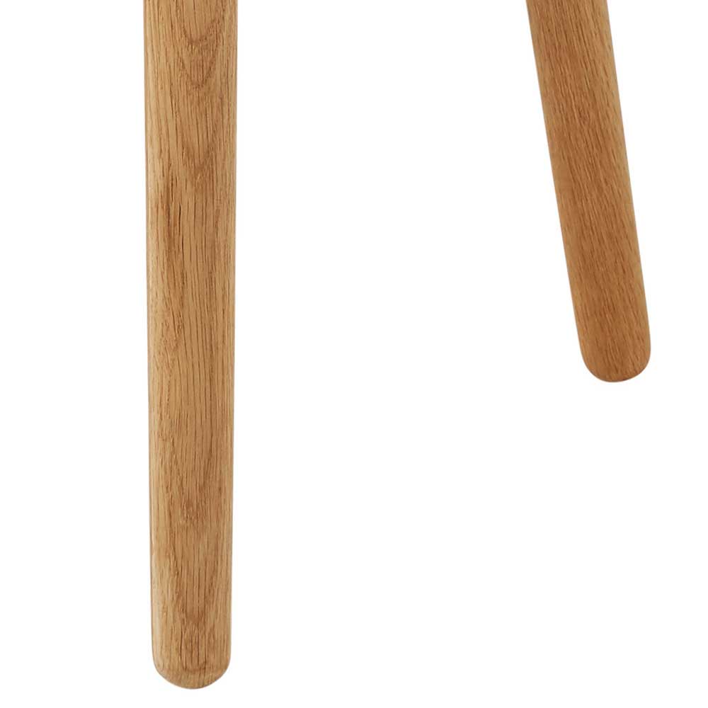 Runder Holz Beistelltisch aus Eiche Massivholz - Kopiana