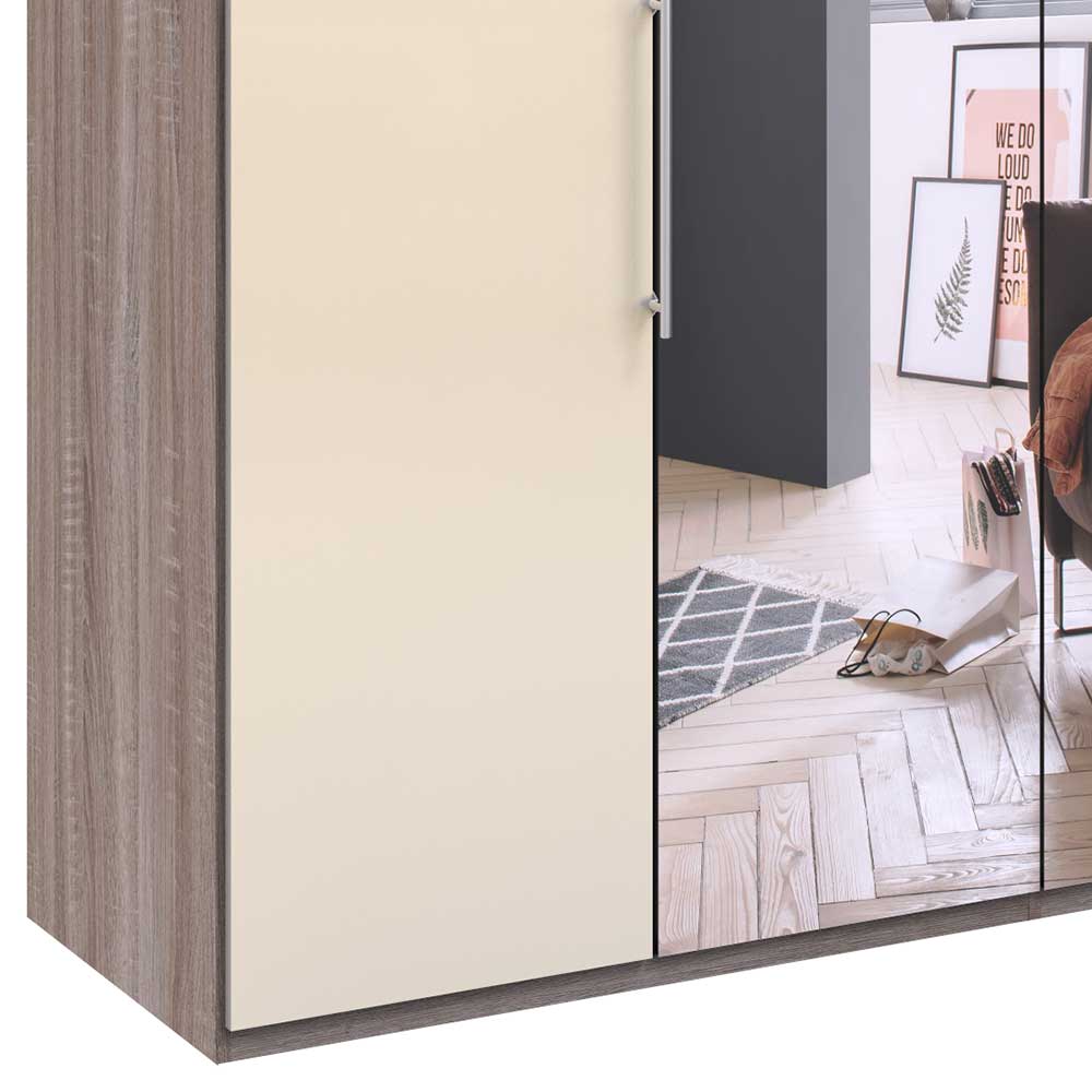 2-türiger Falttürenschrank mit Spiegel - Gauri