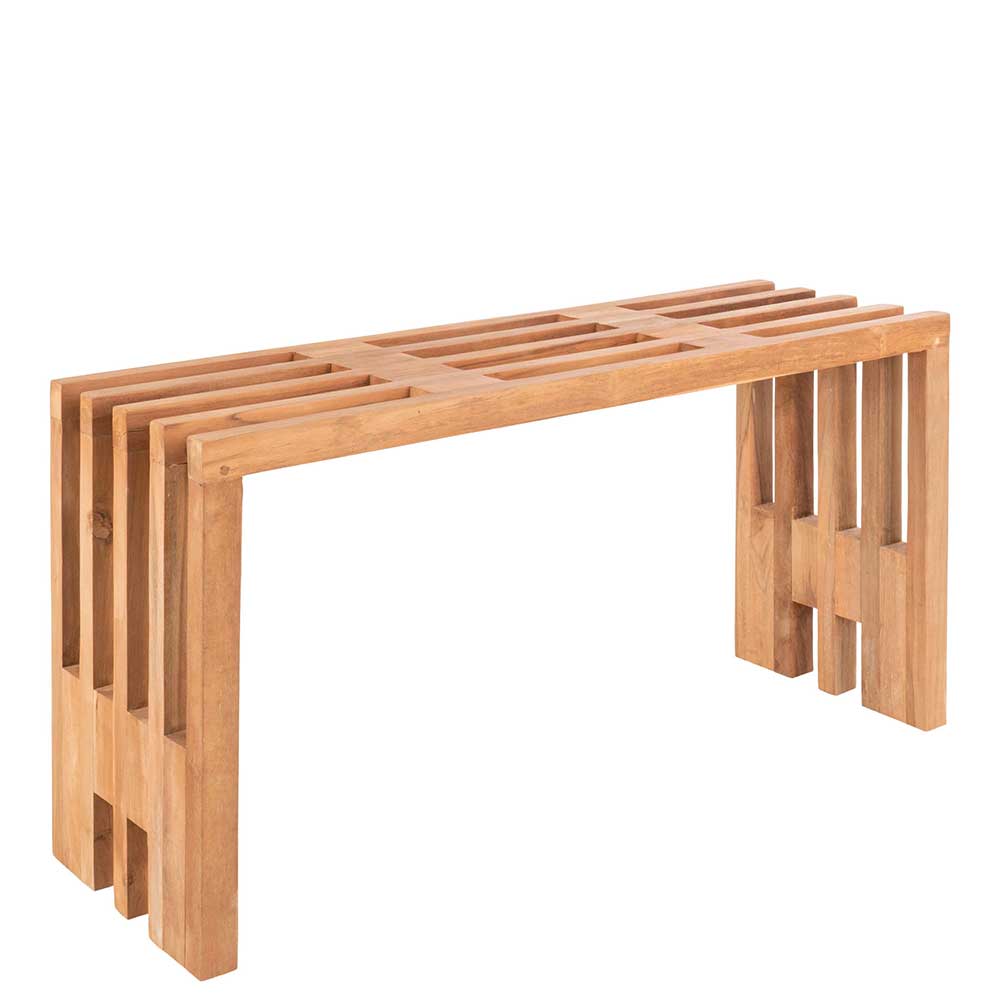 90x49x30 cm Design Sitzbank aus Teak Massivholz - Lakosion