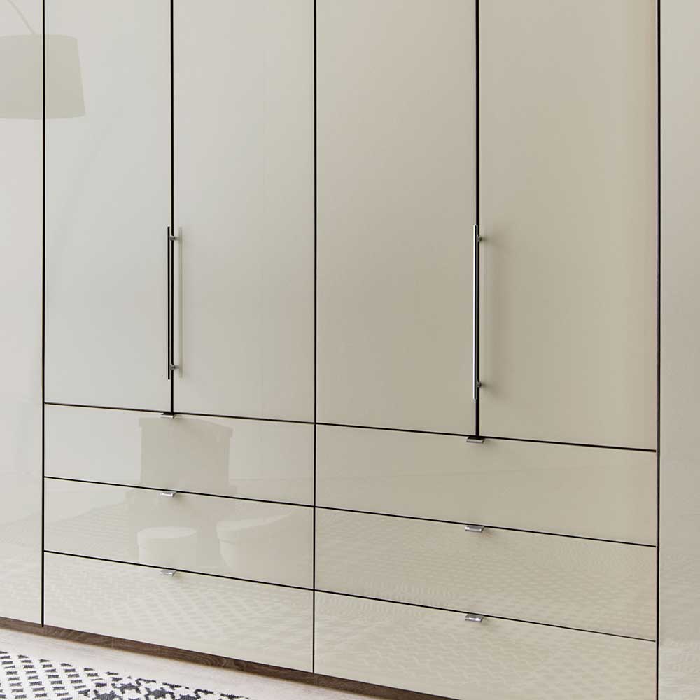 Falttüren Kleiderschrank Friburgo in Creme Weiß