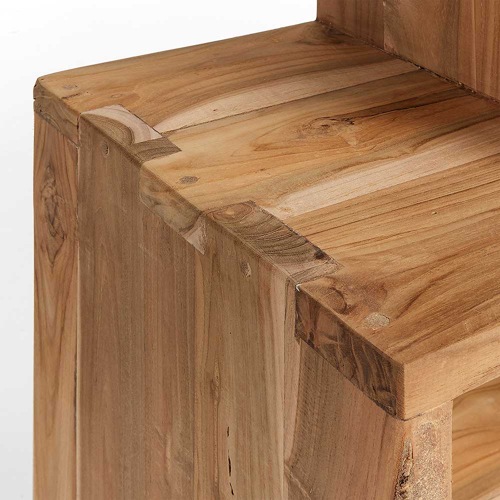 Design Regal Vilarila aus Recyclingholz Teak