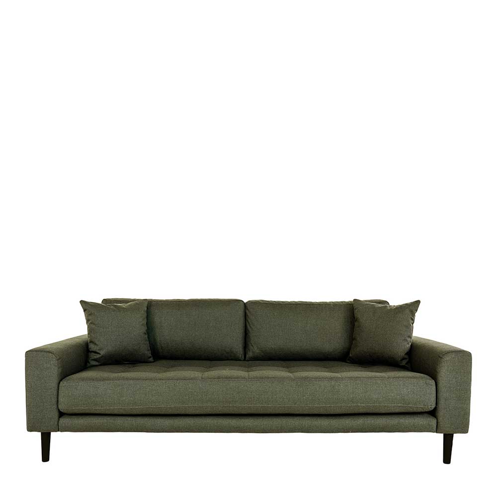 Sofa im Skandinavischen Stil in Oliv Grün - Leny