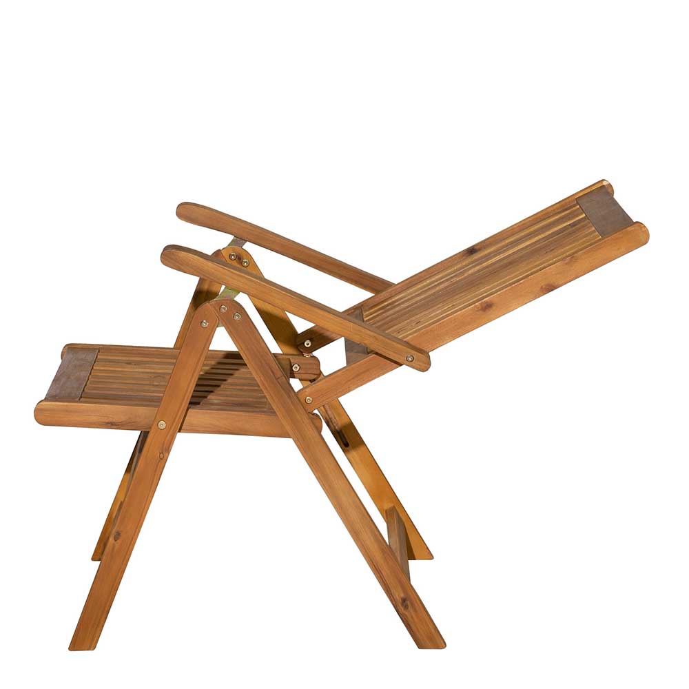 Holz Gartenstuhl mit hoher Lehne - Cara (2er Set)