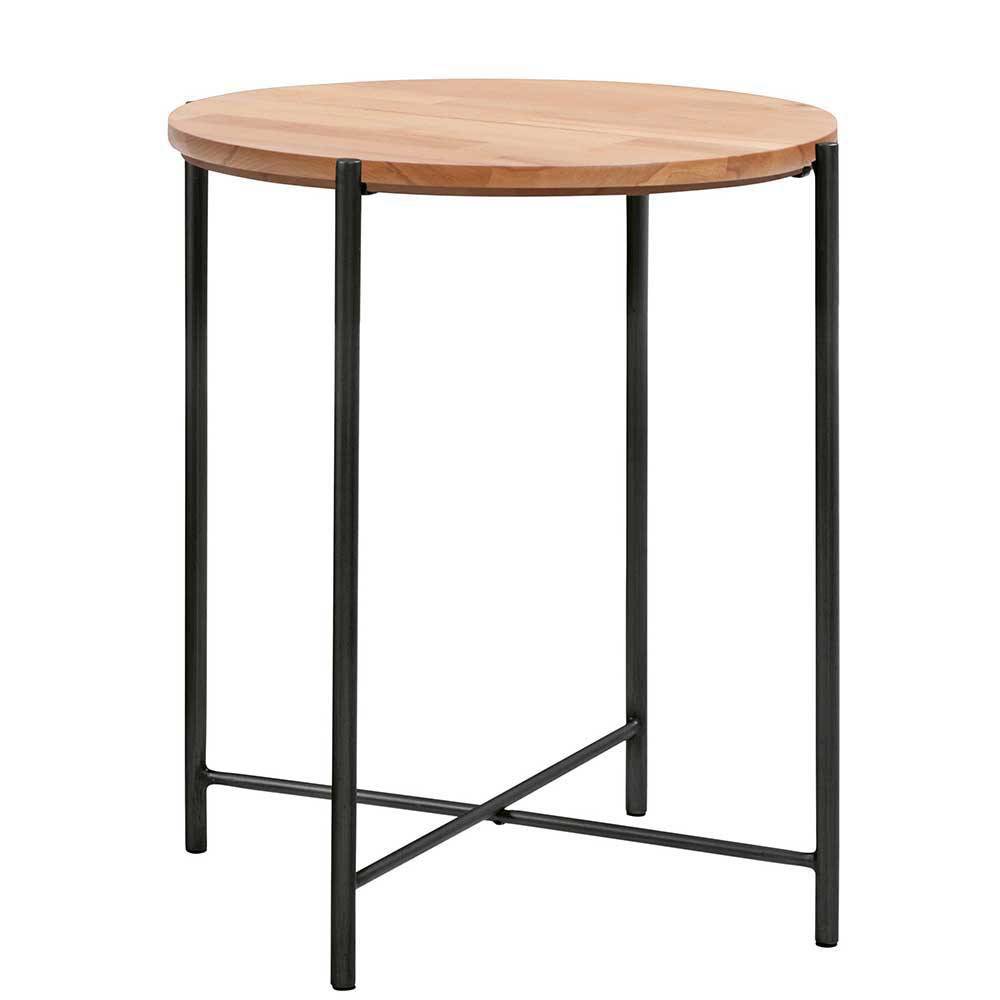 Cremefarbenes Polsterbett mit 140x200 Liegefläche - Fontana