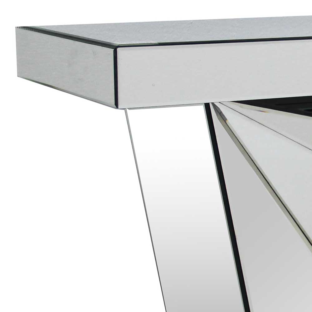 120x81x36 Tischkonsole aus Spiegelglas - Aknita