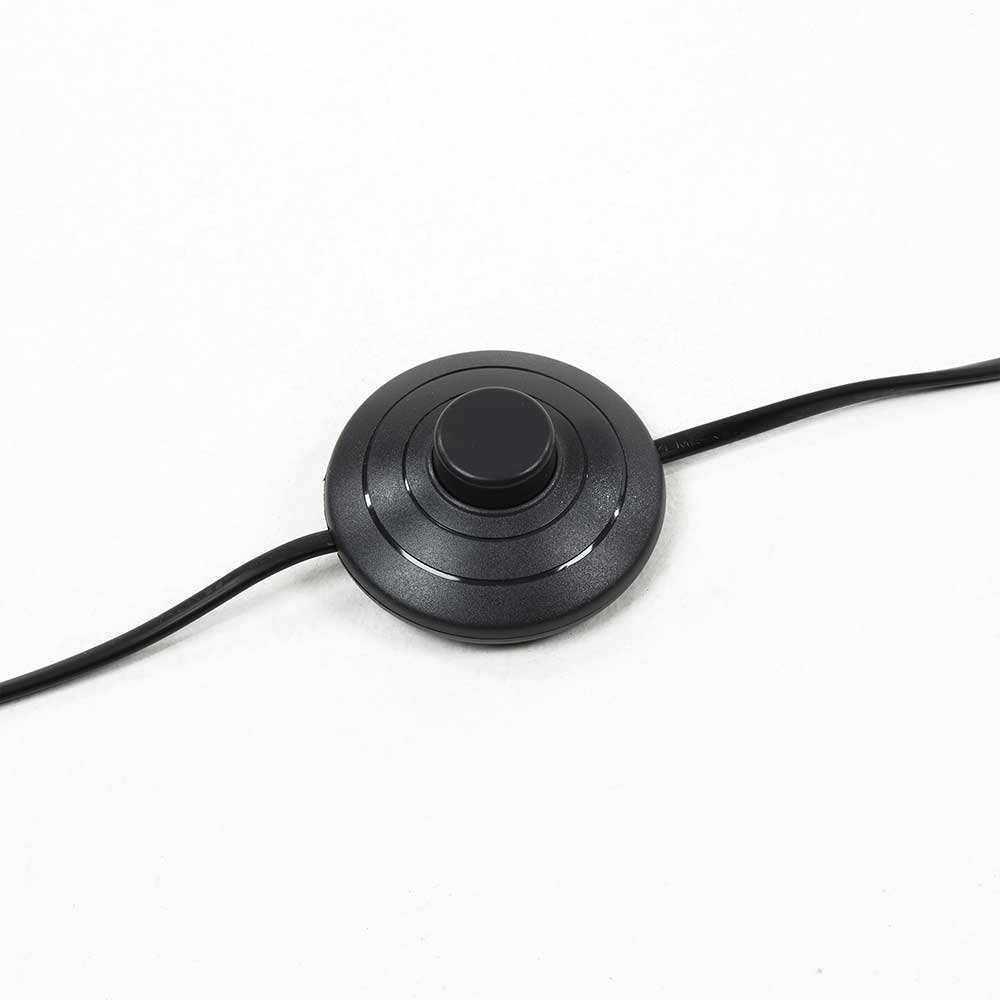 Scandi Style Stehlampe mit Stoff Schirm Weiß - Sandra