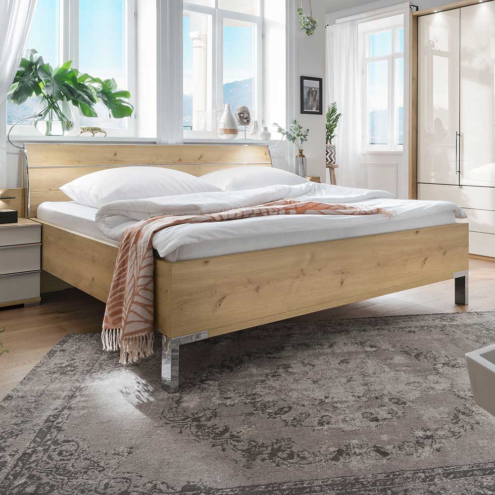 Schlafzimmermöbel Set in Beige - Lesegano (vierteilig)