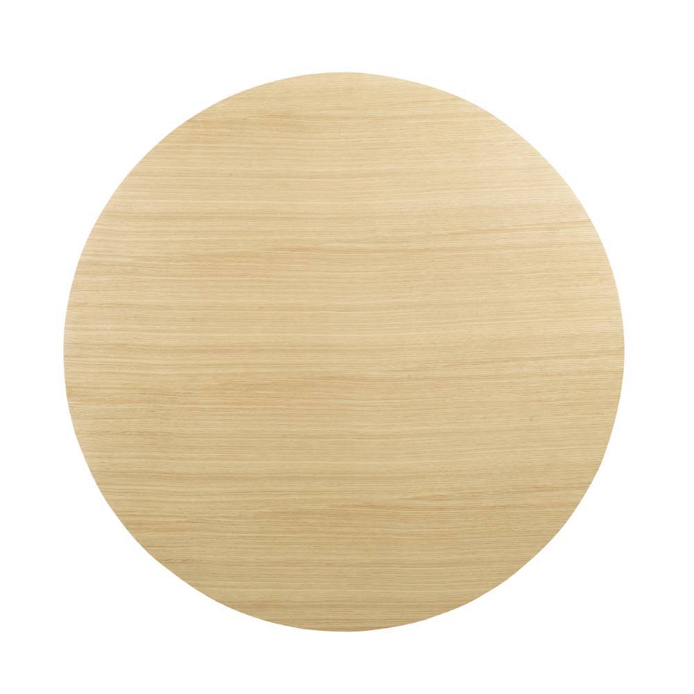 Zylindrischer Couchtisch mit Eiche Furnier - Louana