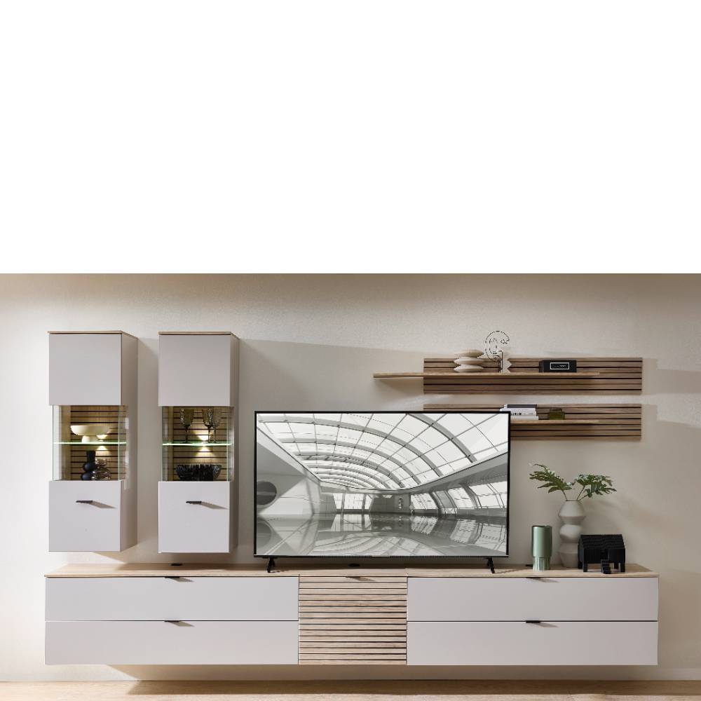 TV Anbauwand Kombination modern - Rovigo (siebenteilig)