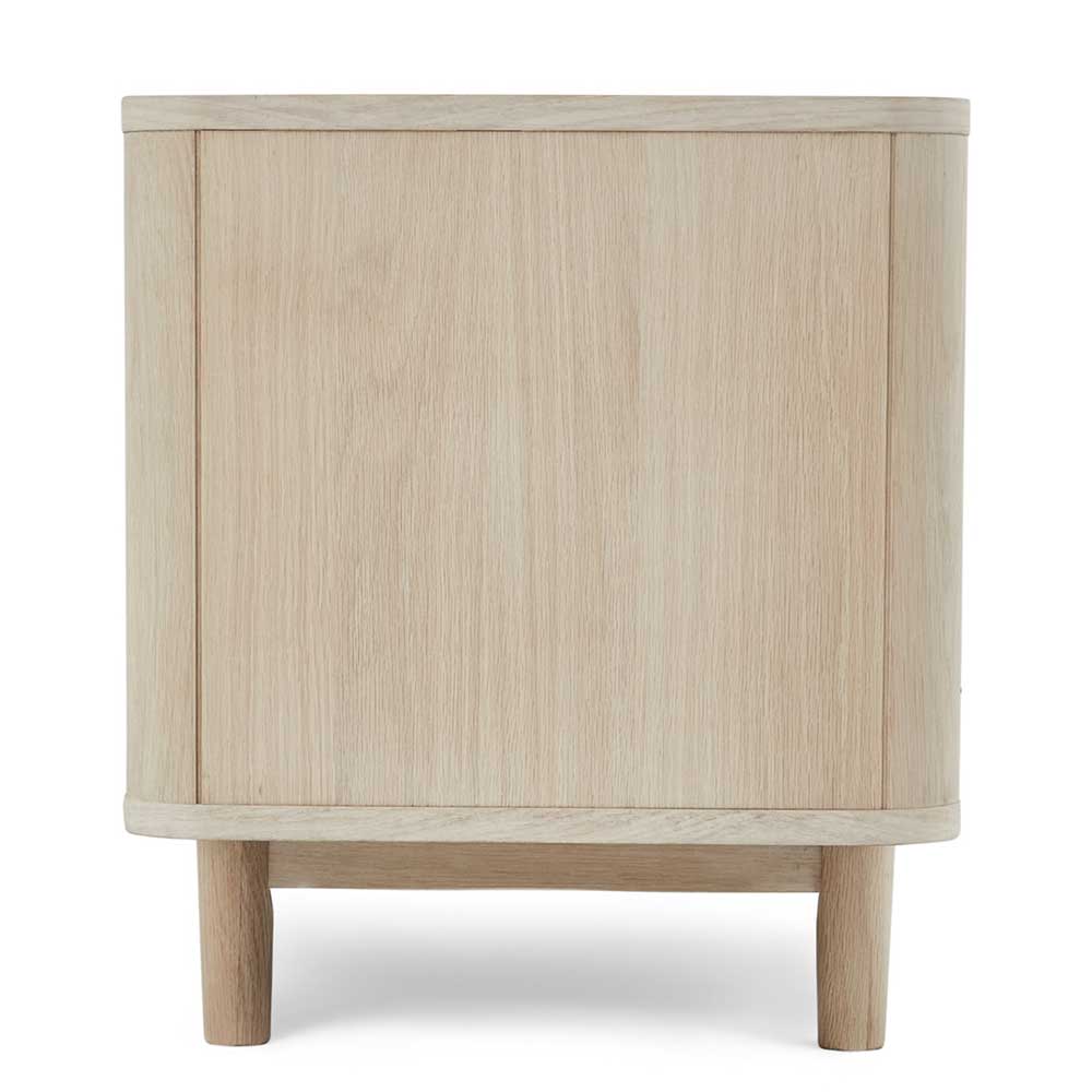 Scandi Chic TV Lowboard in Eiche Weiß - Rosanna