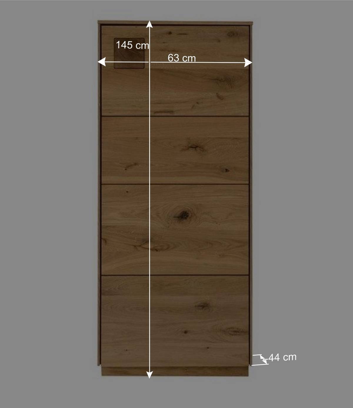 Wohnzimmerschrank aus Wildeiche massiv - Millena