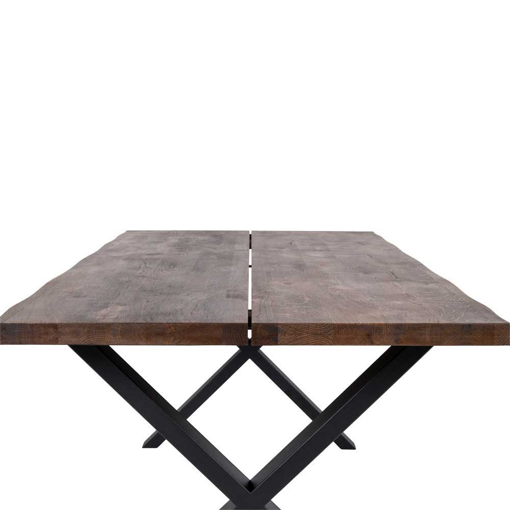 Essplatzgruppe mit Tisch Räuchereiche - Traka (siebenteilig)