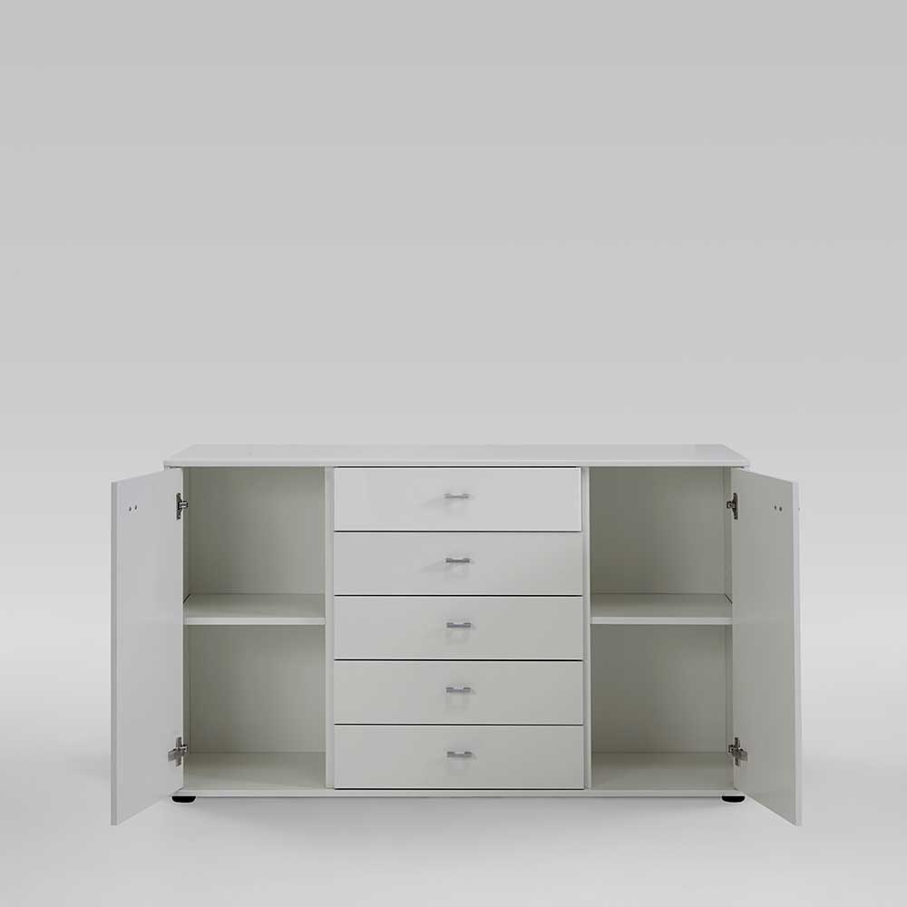 Wohnzimmer Sideboard Marcs in Weiß lackiert