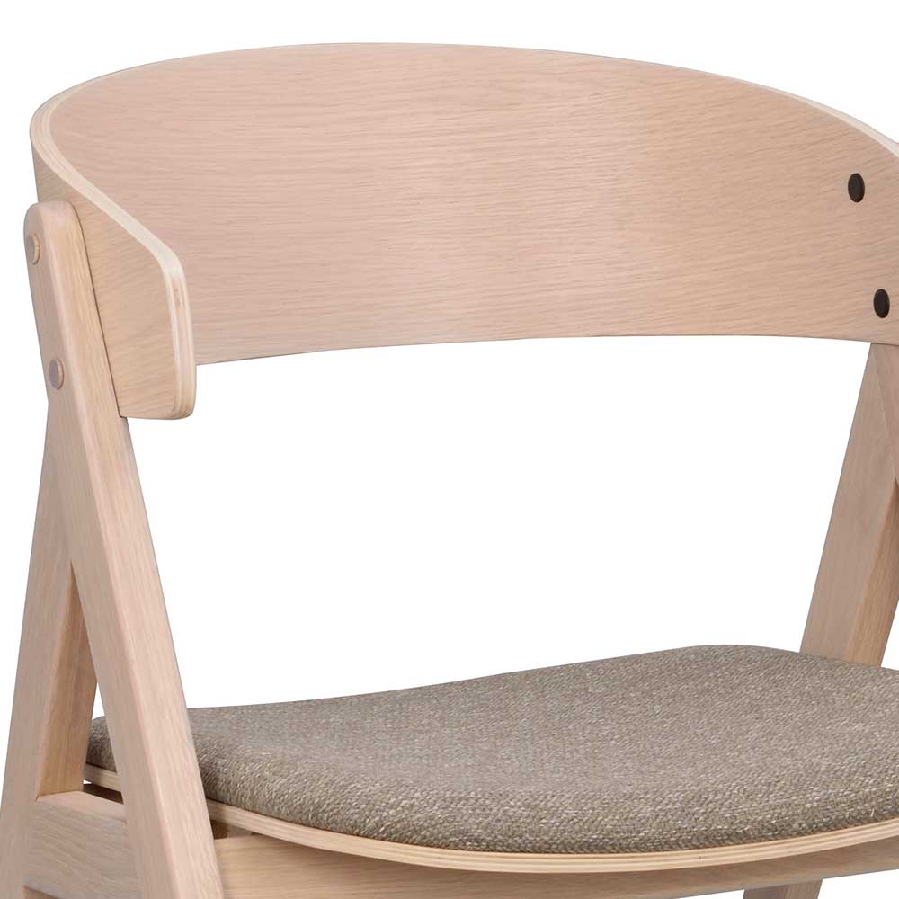 Designstühle in Eiche White Wash - Ezaja (2er Set)