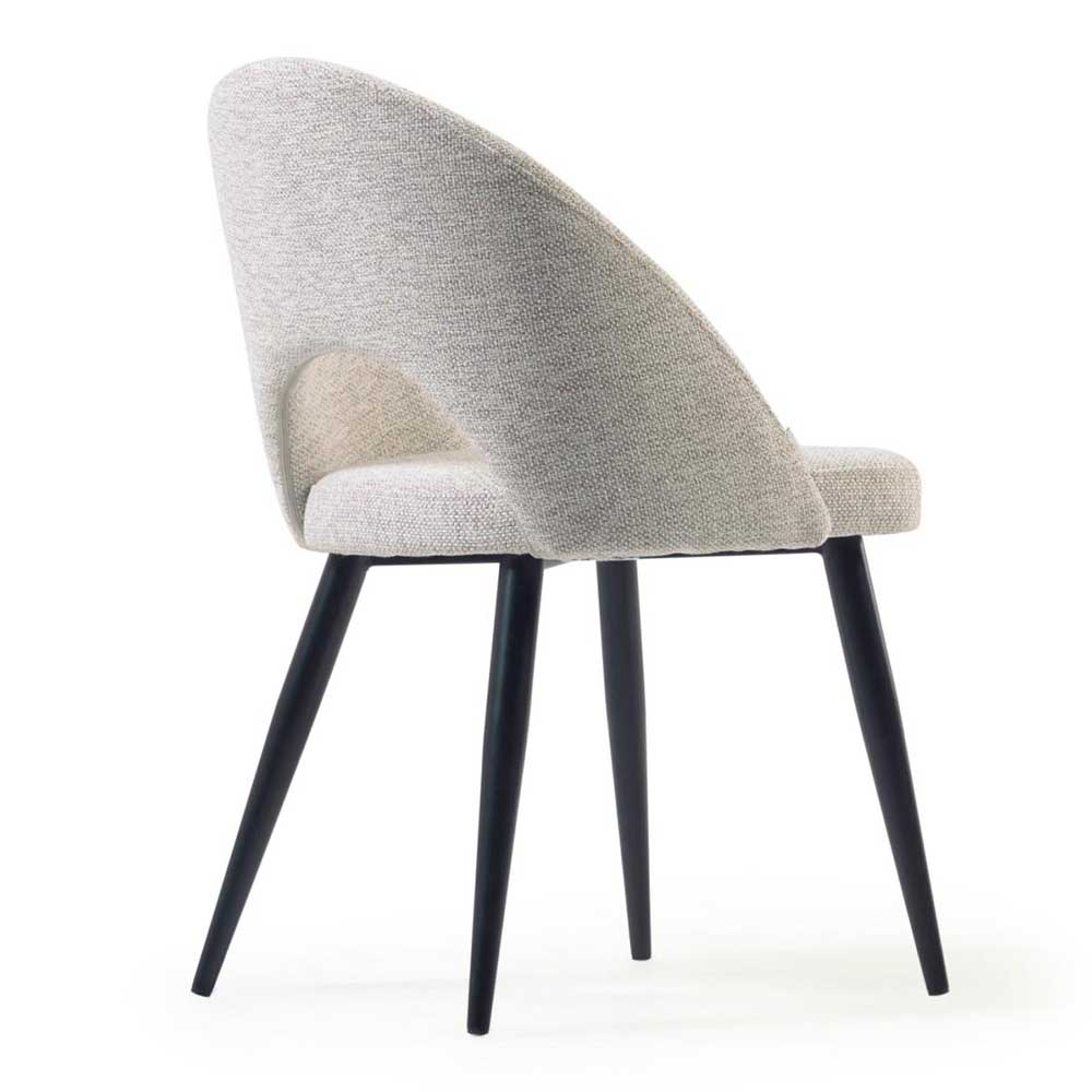 Küchenstühle in Beige & Schwarz - Setrevi (4er Set)