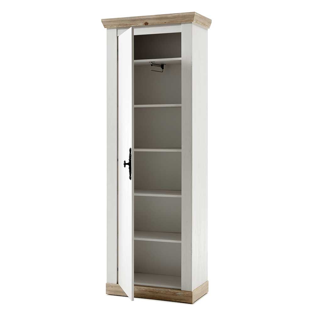 Country Style Garderobenschrank 1-türig - Nedita