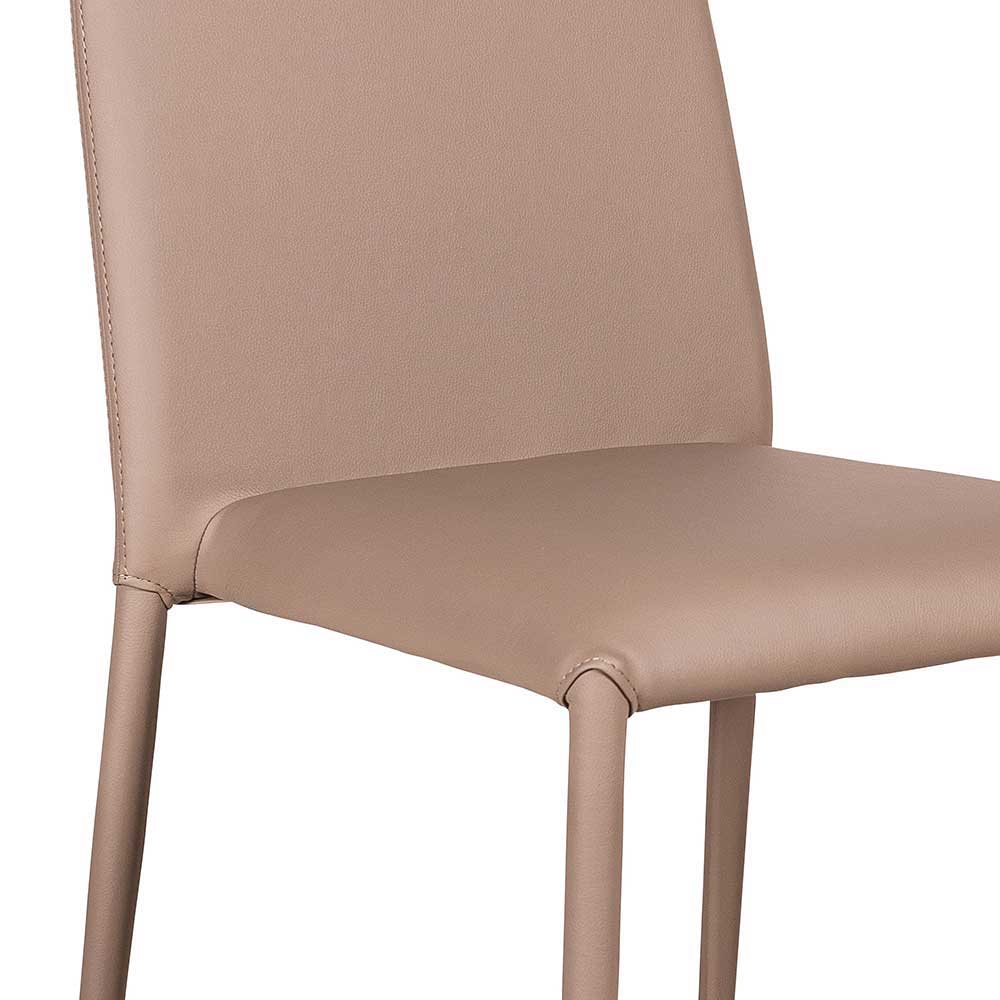 Eleganter Esszimmerstuhl Easy in Taupe (4er Set)
