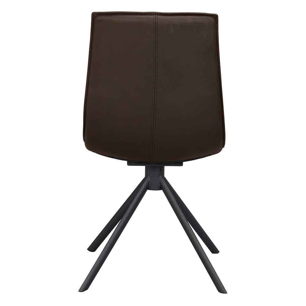 Lederstühle in Braun - Unkorian (2er Set)