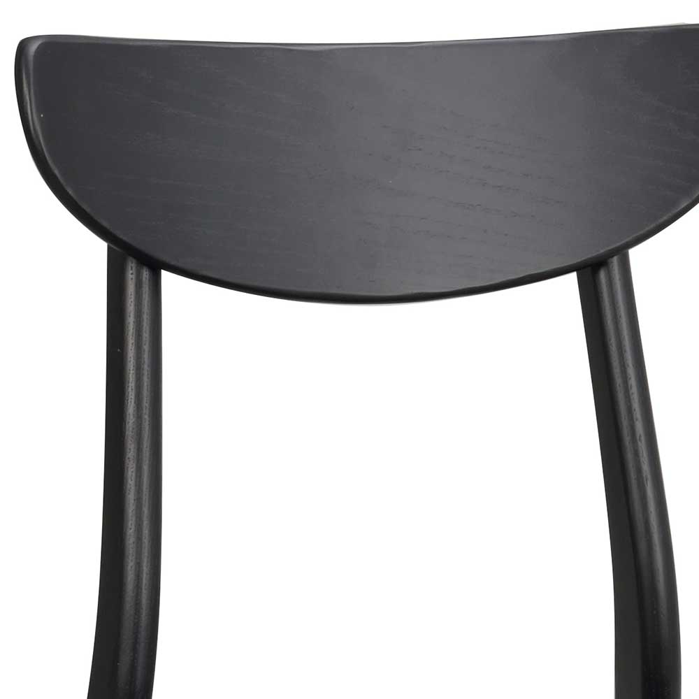 Holz Stühle in Schwarz Eiche - Padmas (2er Set)