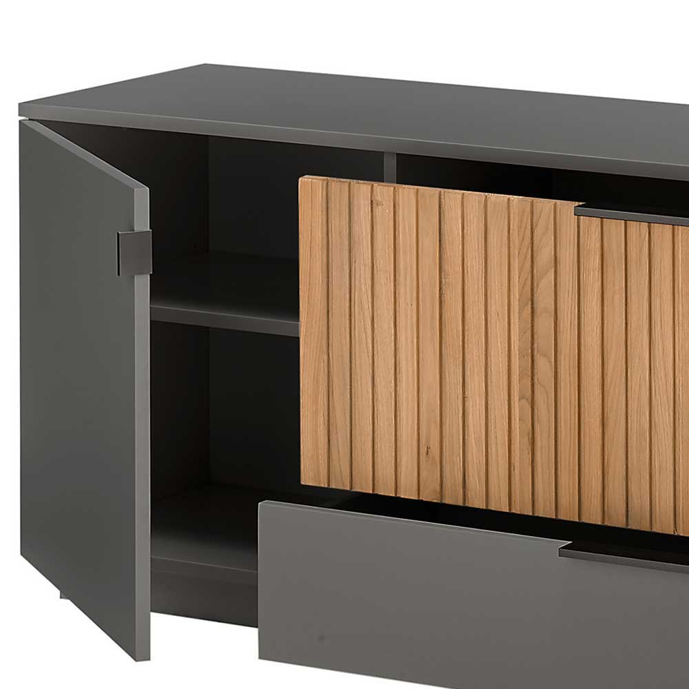 Modernes TV Board mit zwei Schubladen & Türen - Cruzca