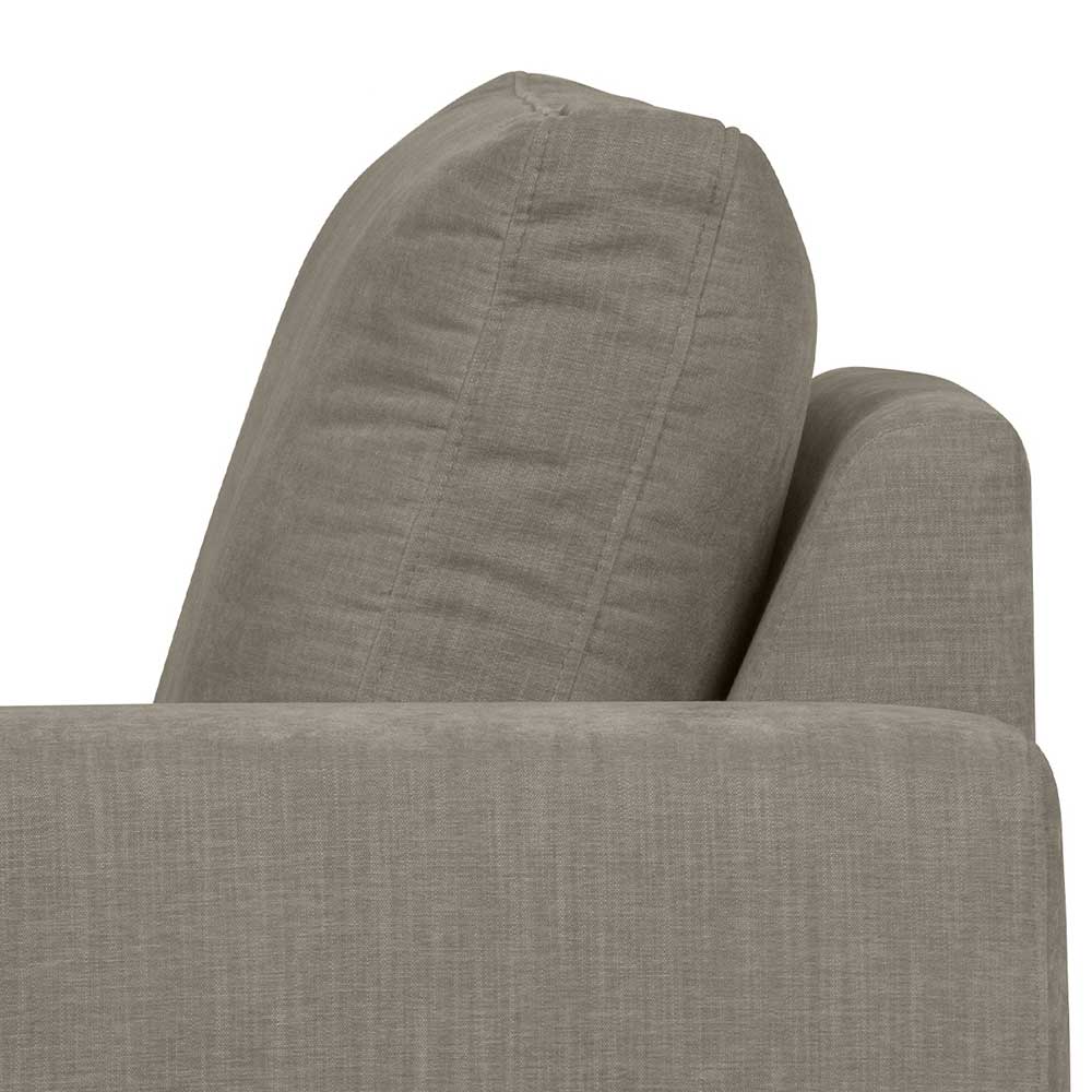 Couchmodul mit Armlehne rechts in Grau - Gregg