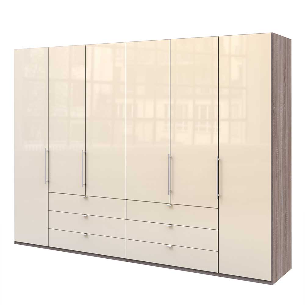 Kombi-Schlafzimmer-Kleiderschrank in Creme - Casilla