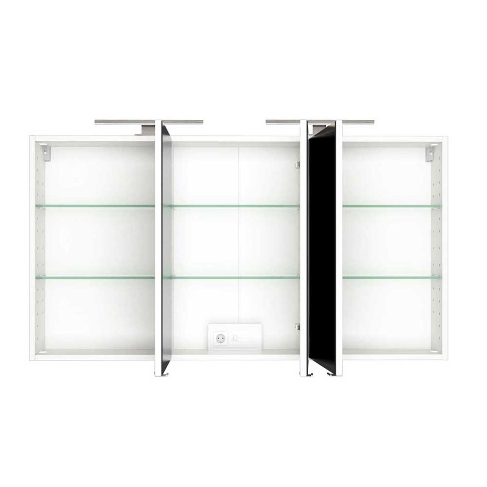 120 cm breiter Spiegelschrank mit drei Türen - Livendas