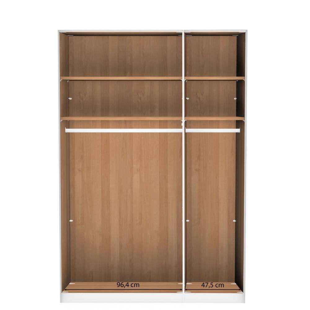 Drehtüren-Schlafzimmerschrank mit 236 cm Höhe - Angelina