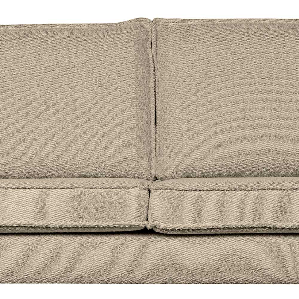 Wohnzimmer Ecksofa in Beige Boucle - Glamoure