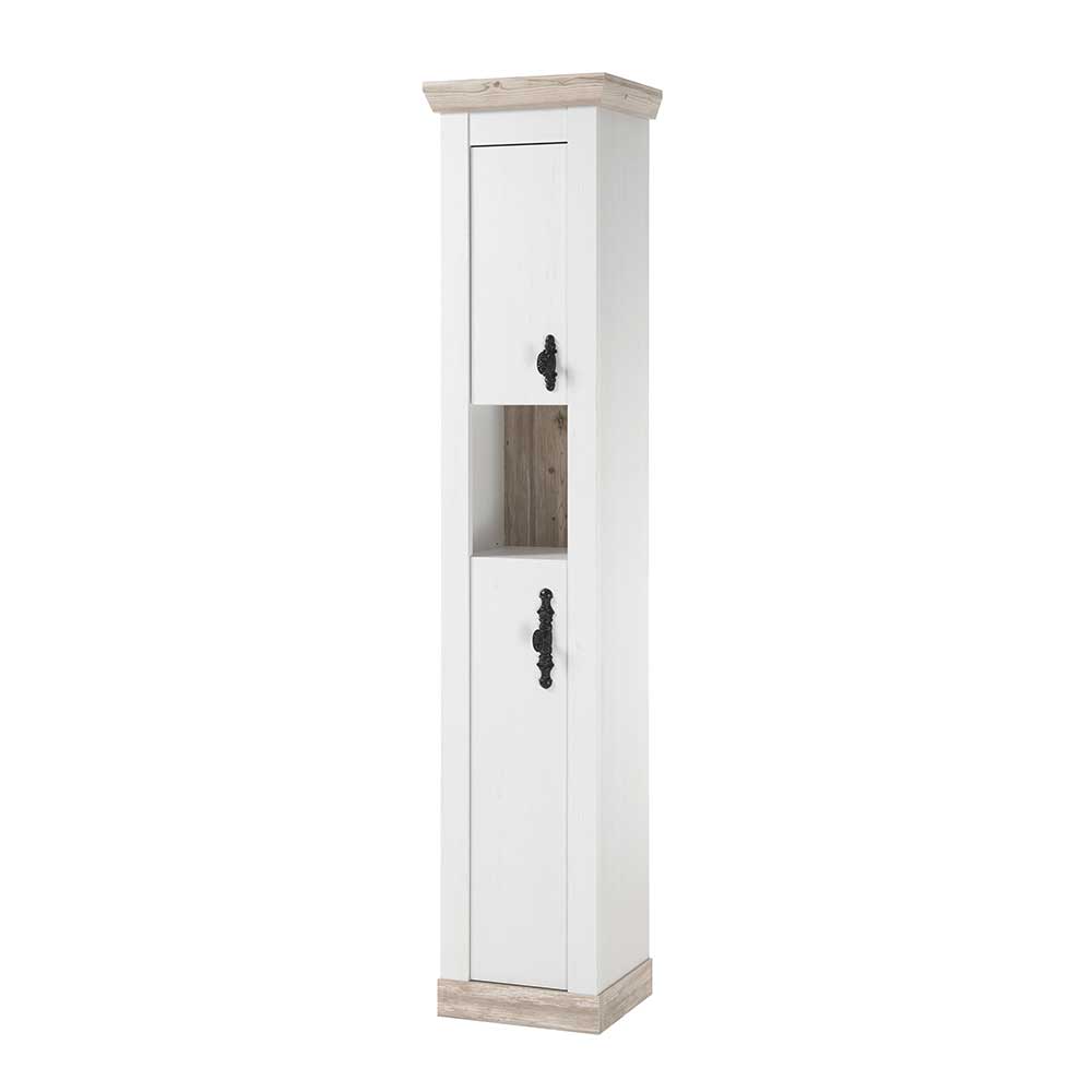 Bad Hochschrank im Landhaus Design - Doules