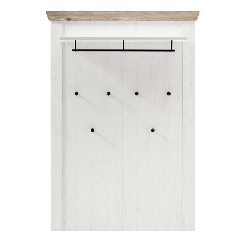 107x153x27 Garderobenpaneel mit 6 Haken - Nedita