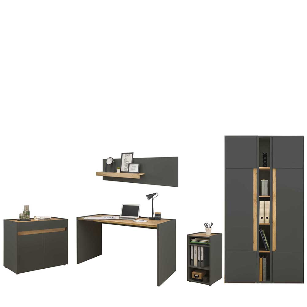 Office Einrichtung komplett - Ahilav (sechsteilig)