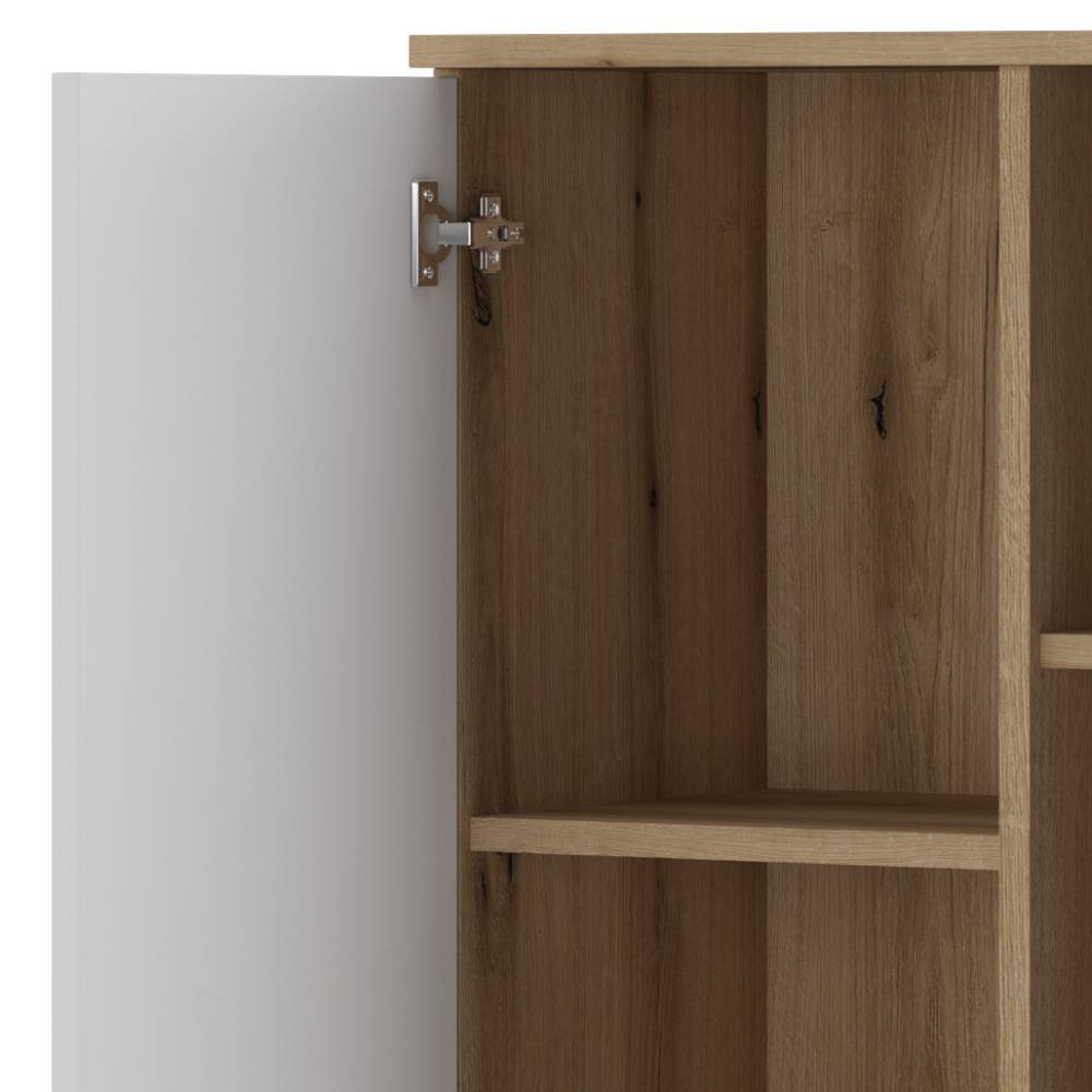 51cm breiter Bad Midischrank in Weiß - Naviron