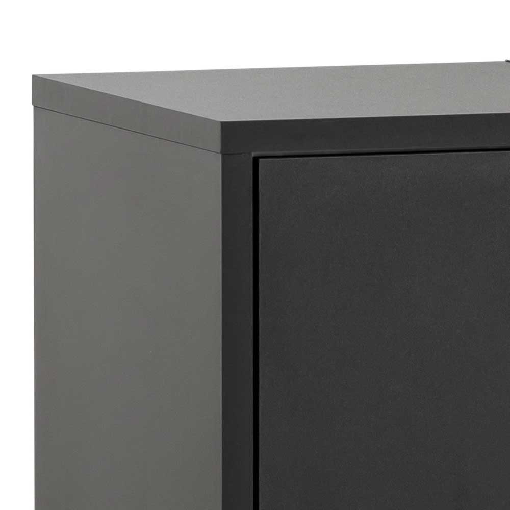 Waschbeckenunterschrank in Schwarz & Gold - Vulcanisa