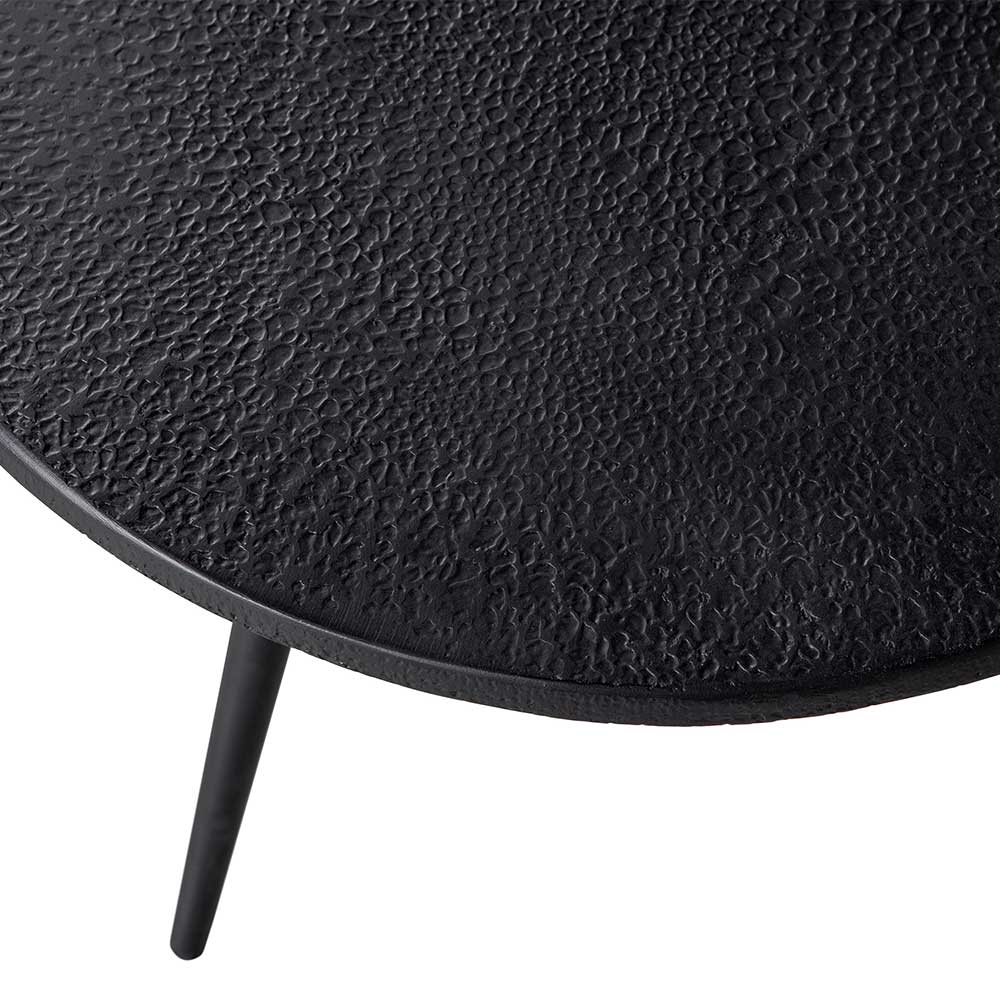 Schwarze Beistelltische modern - Toprino (zweiteilig)