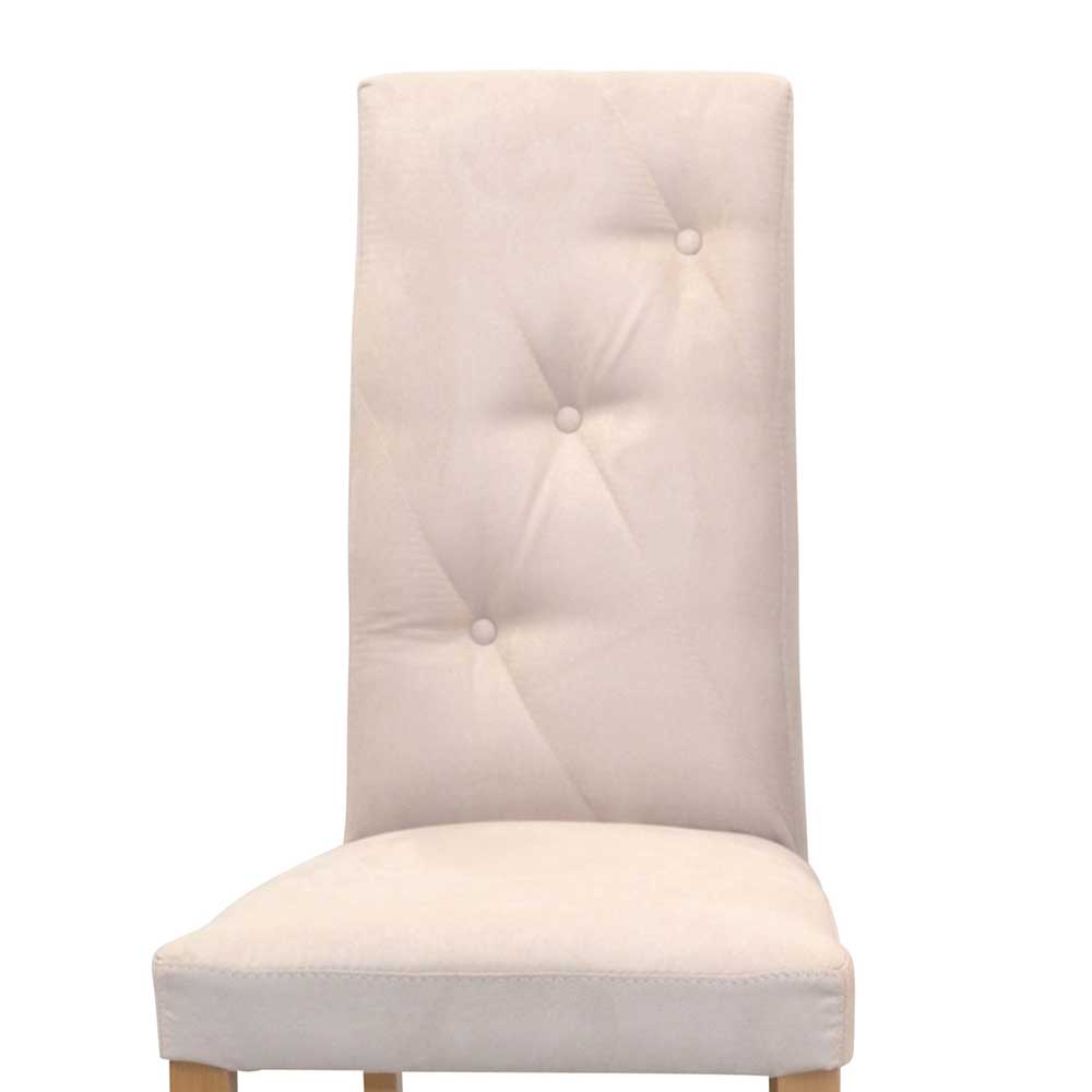Eleganter Stuhl in Beige - Mero (2er Set)